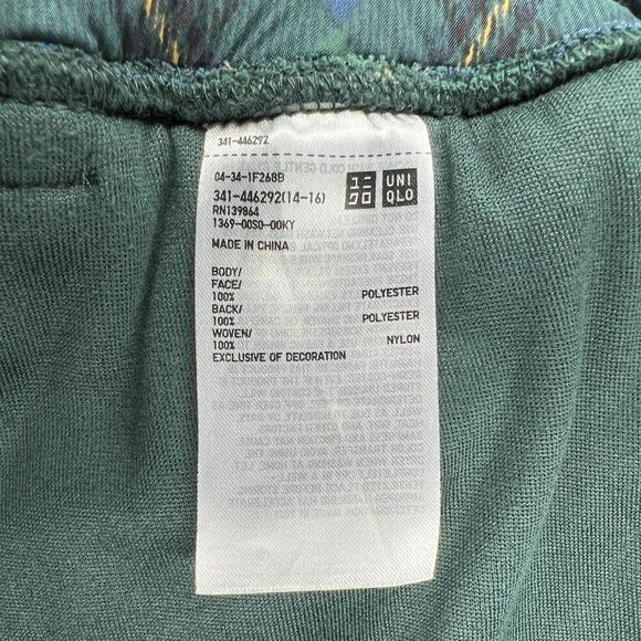 JW Anderson X UNIQLO Joggers Men's Size Large Green Pile Fleece Pants Sweatpants - Picture 9 of 10